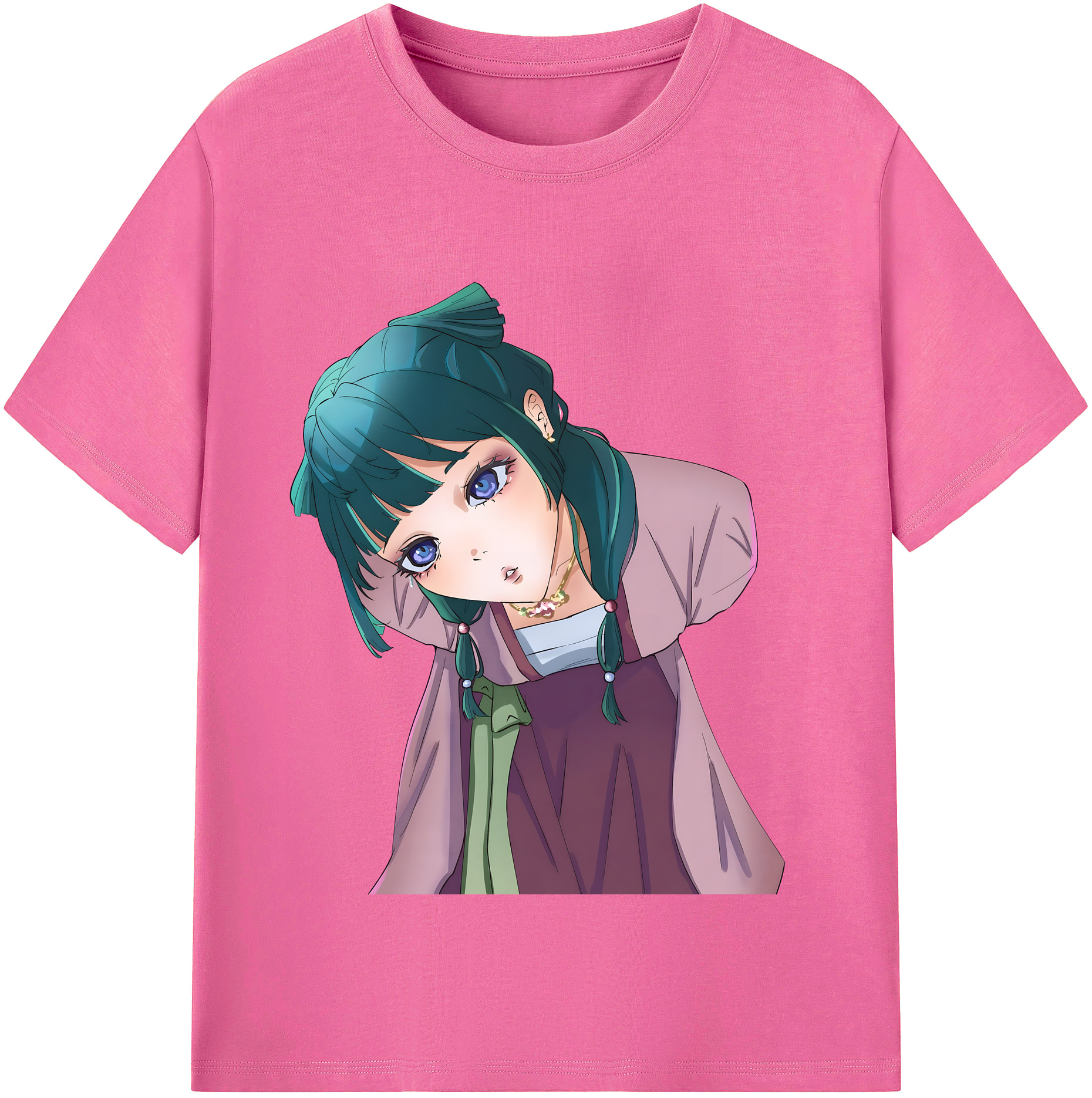 （画像用） 薬屋のひとりごと The Apothecary Diaries レディースカジュアルプリントTシャツ（綿100％）